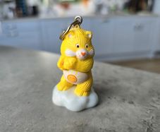 Keyring Funshine Sunshine Carebear Mini Figure 1985 Kenner A.G.C.
