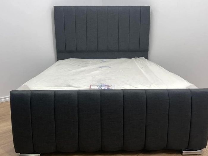 Double & King Size Bed Frame With Mattress Opt