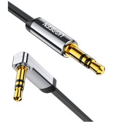 UGREEN 6.6ft Right Angle 3.5mm to 3.5mm Audio Lead Stereo Headphone Mini Jack Male to Male Auxiliary Cord Flat Compatible (2M)