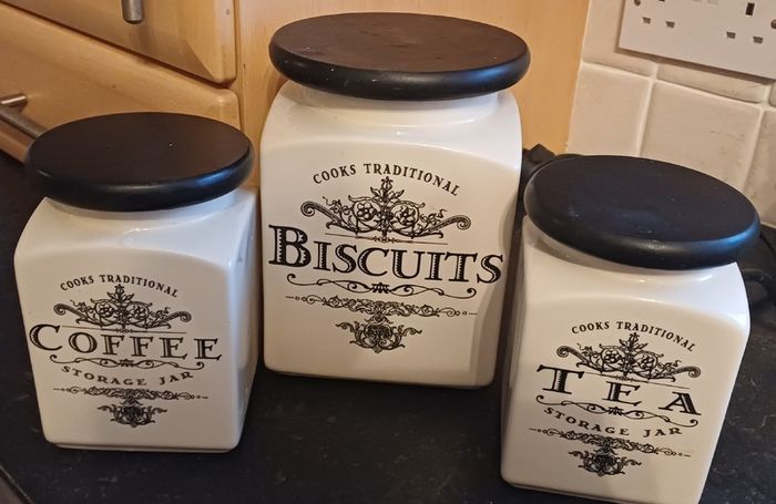 Biscuit, Coffee & Tea canisters