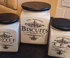 Biscuit, Coffee & Tea canisters