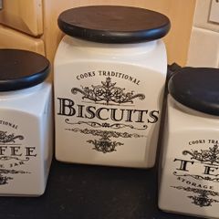 Biscuit, Coffee & Tea canisters