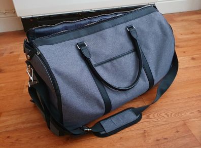 Weekender Travel Bag with Suit Carrier & Shoe Compartment