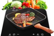 Portable Induction Hob 2000W With Fast Warm-Up Mode, Single Induction Cooker With 10-Level Power and Temperature Control, Electric Hot Plate With Child Lock, 4-Hour Timer