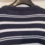 Fila 73 Vintage Mens Knitted Striped Jumper Navy White Sweater Size XL Image 8