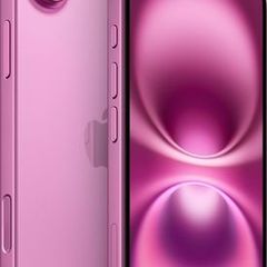 Apple iPhone 16 PLUS 128GB Factory Unlocked Pink Grade A Little Use (Its Original Battery: 100%)
