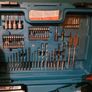 Makita HP457D 18v 1.5Ah Combi Battery Drill With 2 Batteries, Charger & 70pcs Accessories As New As Seen  In Photos Image 4