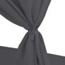 _Double Sun Lounger with Curtains, Garden Recliner Furniture in Poly Rattan, Grey Image 5