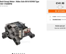 Used Hotpoint Motor and PCB