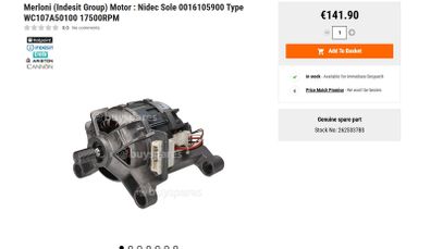 Used Hotpoint Motor and PCB