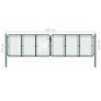 Garden Gate Steel 400x125 cm Green Image 5