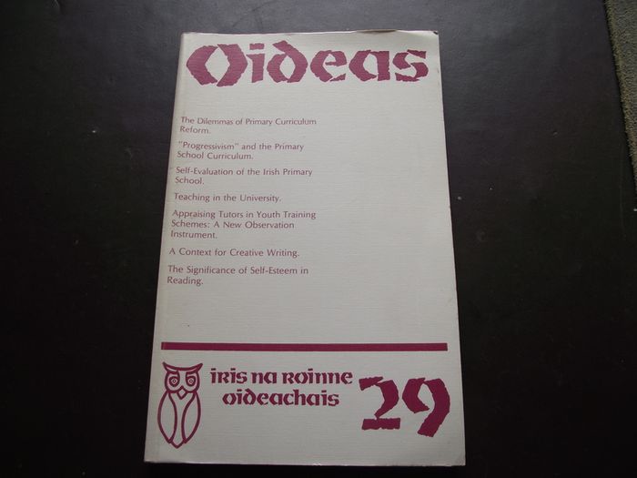 Department of Education Journal 'Oideas' autumn 1986, N29