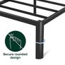 Single metal bed frame compact Image 3