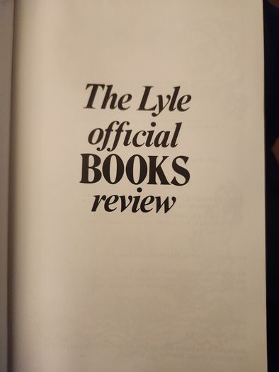 The Lyle Official Books Review 1982. Hardback With Dustjacket In Very Good Condition.