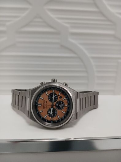 Citizen Zenshin Chronograph copper/salmon dial