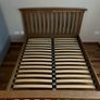 Solid Oak Double Bed + New Mattress Image 4