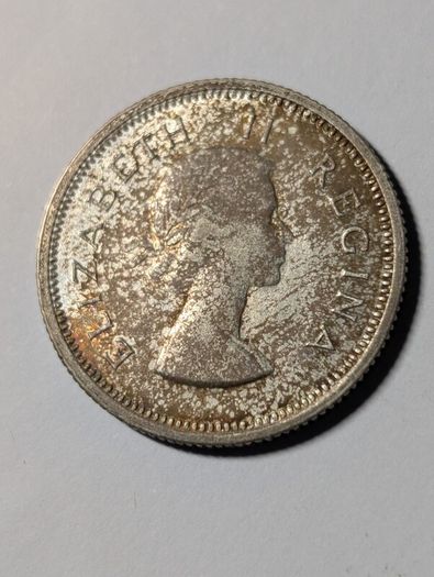 South Africa Silver Shilling 1954