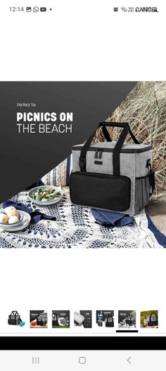 Insulated cooler bag x2