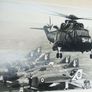ROYAL NAVY (photoprints x 2) - Westland Sea King & SA30 Gazelle helicopters Image 2