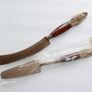 Vintage Serving Set Pre1939 Thailand brass wood Image 9