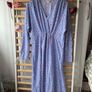 dress midi dress powder blue with hearts size medium monki brand Image 2