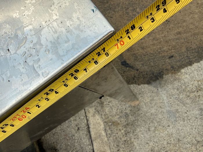 Stainless steel table