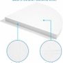 Corner Shelf Wall Mounted, 4 Tier Cat-shaped Corner Shelves Rustic Wood Floating Shelf Metal Corner Stand for Living Room Bedroom Kitchen Office and More White Image 8