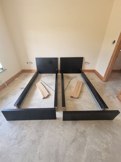 Two 2 single bed frames IKEA