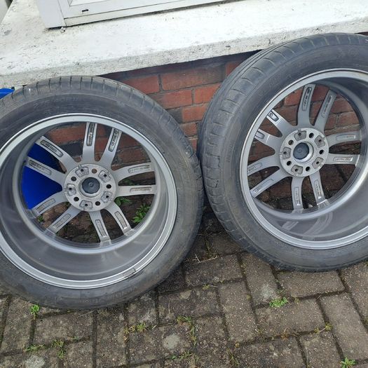 Mercedes Amg 18 inch alloys 5x112 Staggered Twin Spoke Wheels