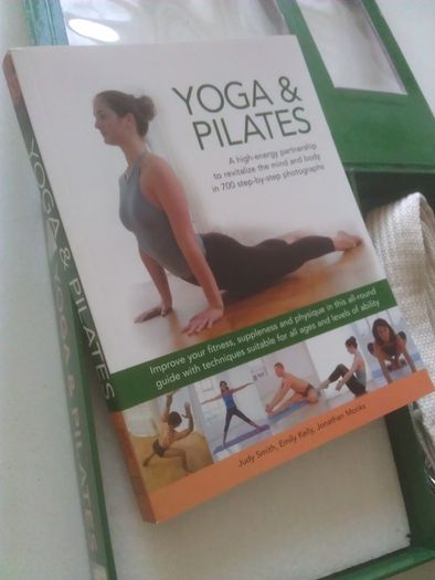 Book Pilates and Yoga, new + yoga belt