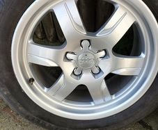 Original Audi wheels.