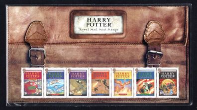 2007 Great Britain Harry Potter Commemorative Stamps Presentation Pack (inc copy of Hogwarts Miniature Sheet)