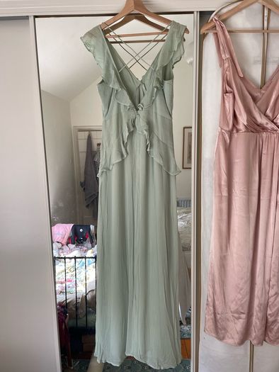 Sage Green Bridesmaids Asos dress