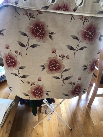 curtains and pole