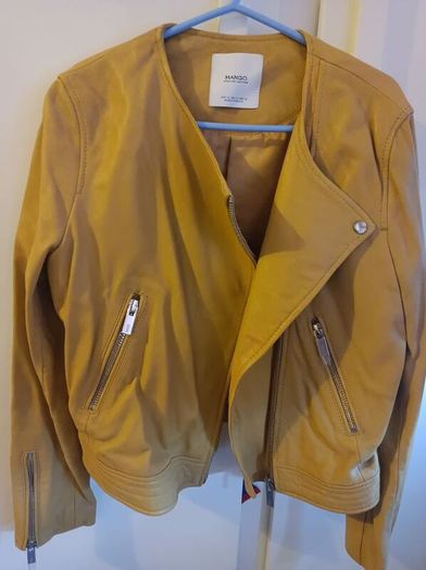 Mango 100% Leather Jacket