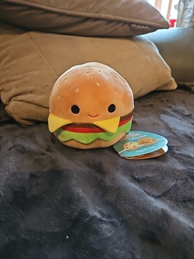 Squishmallow Carl The Cheeseburger  American fast food stuffed Animal toy new