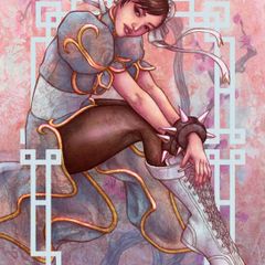 Alice Meichi Li "spring Beauty" Chun Li Print Street Fighter Ii Nintendo Sega Video Game Print