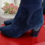 Navy  Swede boots Image 3
