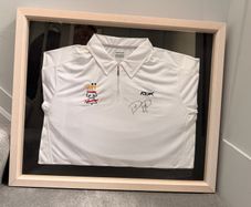 Signed and Framed Pat Rafter shirt