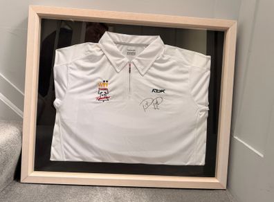 Signed and Framed Pat Rafter shirt