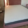 King size velvet bed frame only (mattress not included but available to buy also) Image 2
