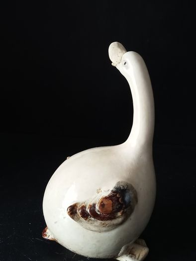 Ceramic Goose Figurine