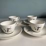 Beautiful royal Doulton Bamboo coffee set for four Image 3