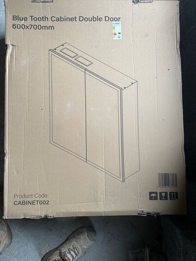 Mia LED Bluetooth 700 x 600mm Bathroom Cabinet