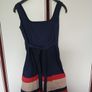 Navy Dress with underskirt Image 2