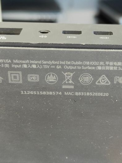 Microsoft 1661 Microsoft Surface PRO 4,5,6,7 Dock | 90W Power Supply (1749) | Docking Station | Surface Pro | laptop Book (Used)