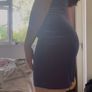 90s Blue velvet off shoulder mini dress Image 2