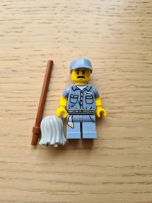 lego janitor collectible series 15