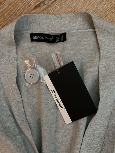 Brand New Ladies Grey Long Cardigan Size 10