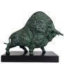 Pablo Picasso Inspired Bull - Patinated Bronze, Marble Image 5